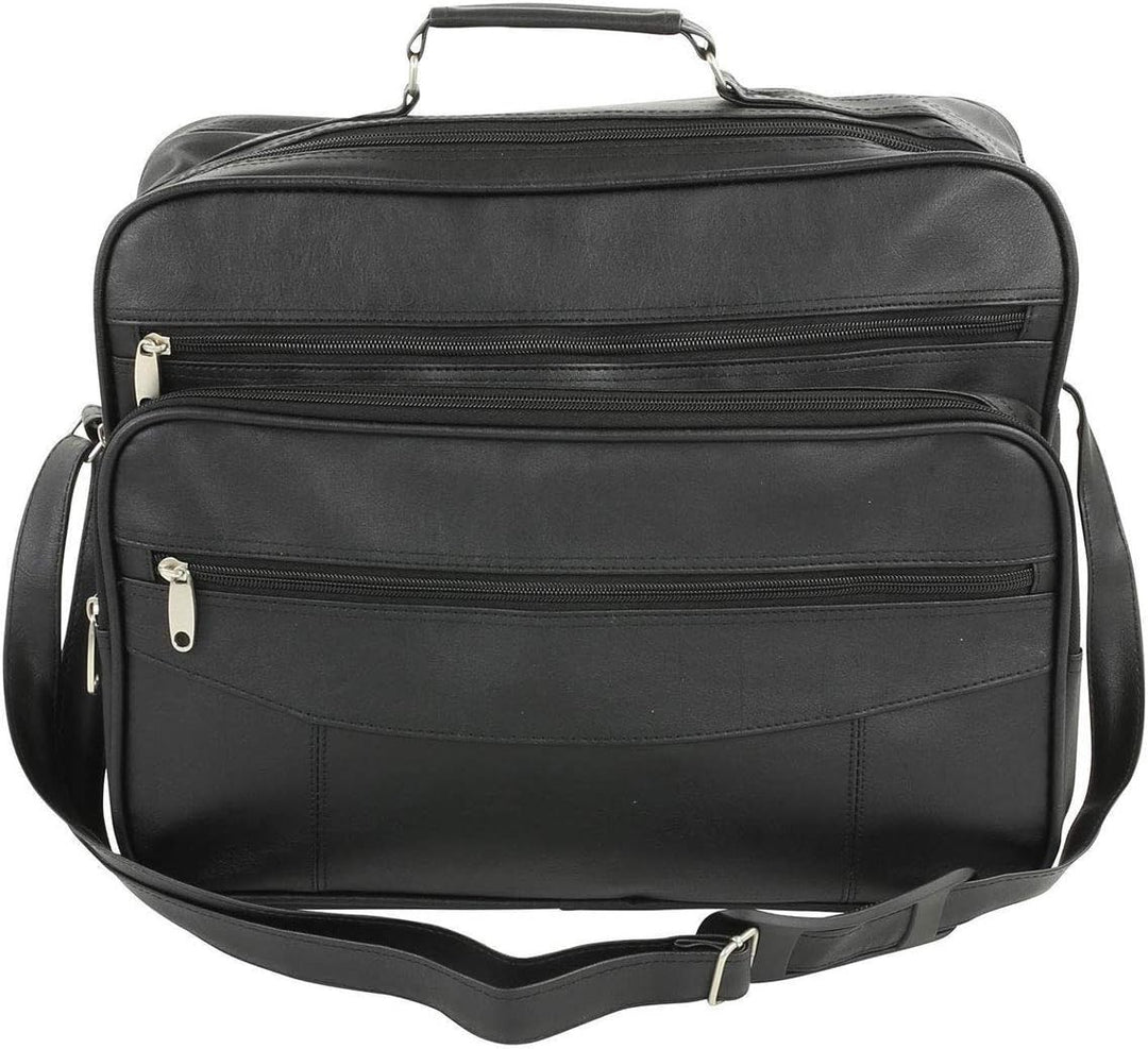 Bowatex Arbeitstasche Umhänge Flugumhänger Tasche Querformat 39 cm Schwarz