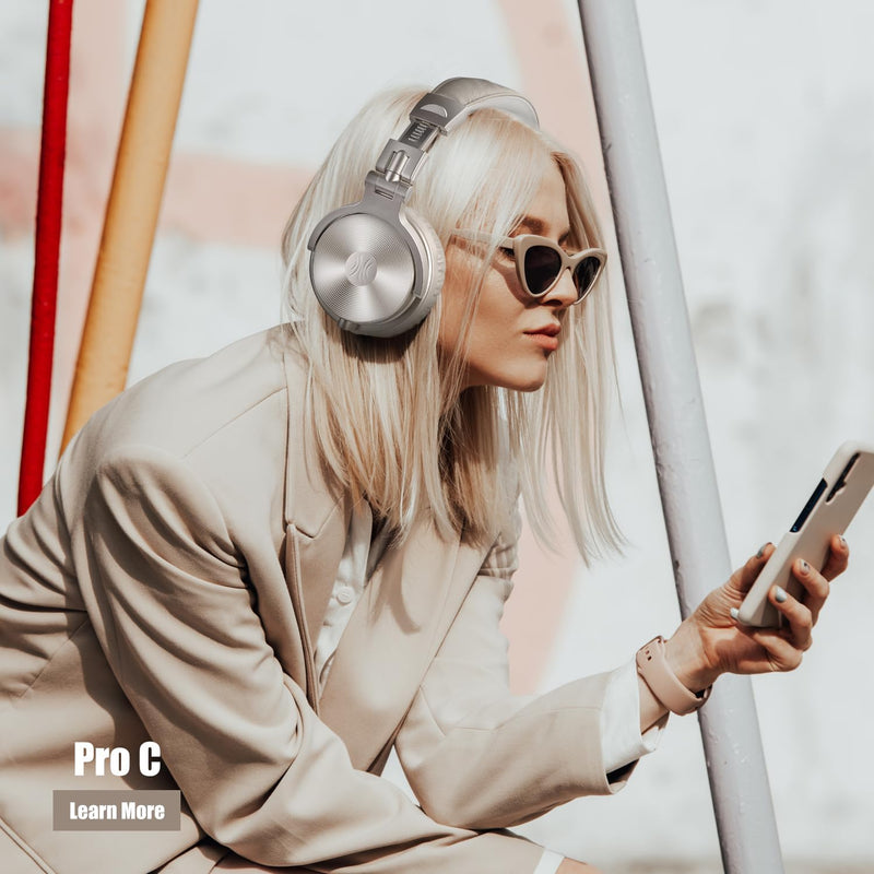 OneOdio Bluetooth Kopfhörer Over Ear [Bis zu 110 Std & BT 5.2] Geschlossene Musik Headphones Kabello