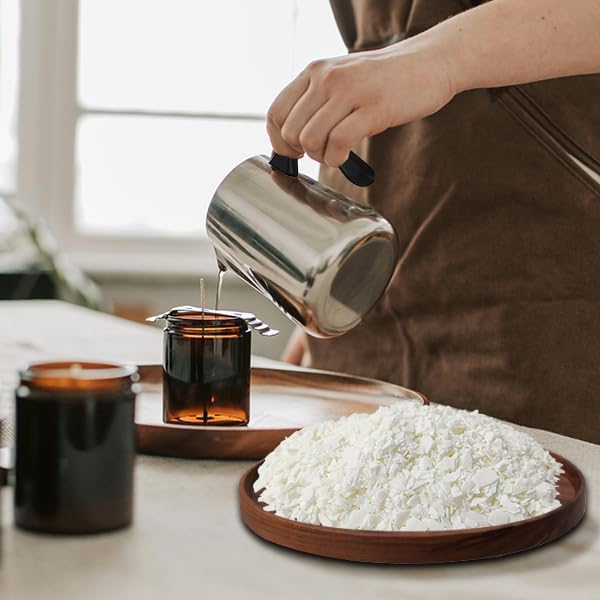 Kerzenherstellungs-Set Sojawachs-Anfängerset mit natürlichem Sojawachs, DIY-Kerzenzubehör, einschlie