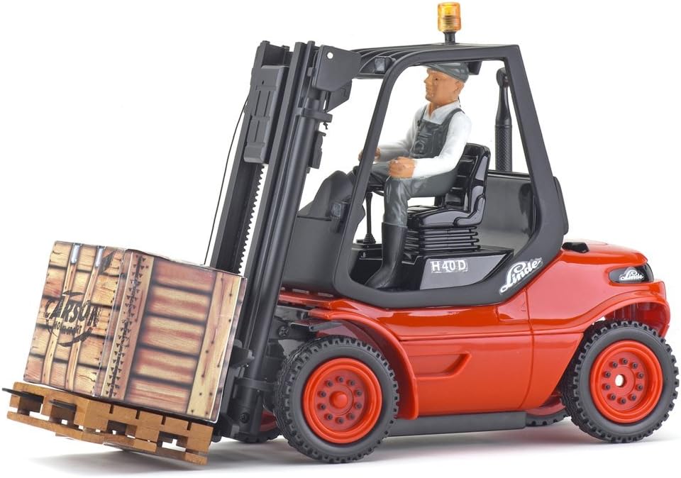 CARSON 500907093 - 1:14 Gabelstapler Linde 2.4G 100% RTR, Ferngesteuertes Fahrzeug, Nutzfahrzeug, Ma