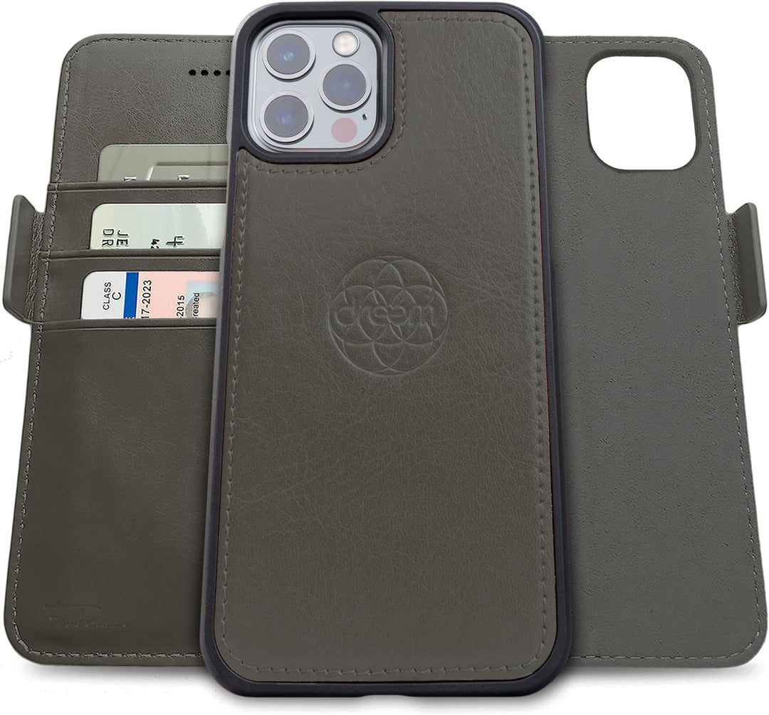 Dreem Fibonacci 2in1 Handyhülle Flipcase für iPhone 12 Pro Max | Magnetisches iPhone Case | TPU Etui