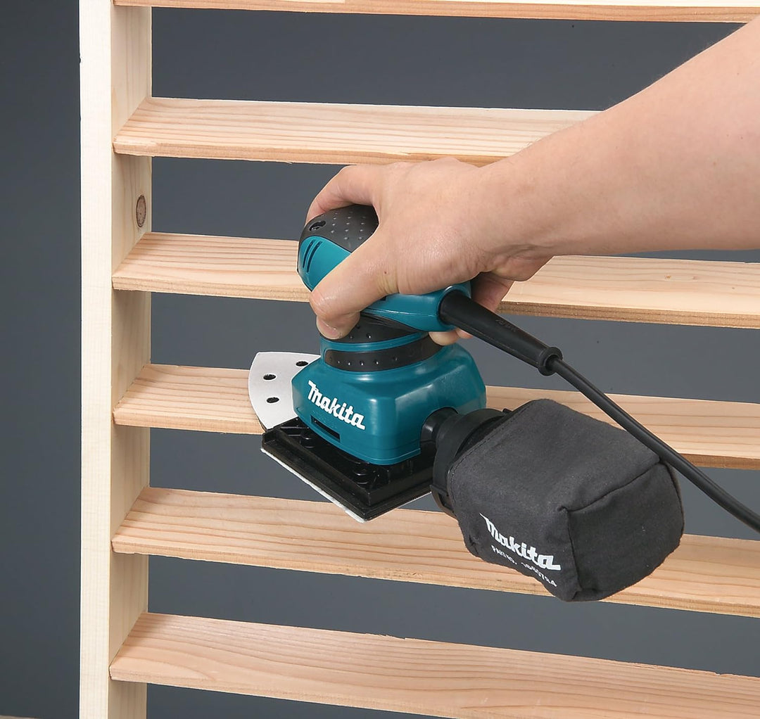 Makita BO4565J Faust-Schwingschleifer 200 W im MAKPAC, 23x450 mm