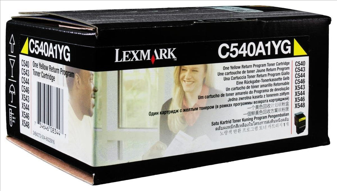 Lexmark C540A1YG C540, C543, C544, X543, X544 Tonerkartusche 1.000 Seiten Rückgabe, gelb, Gelb