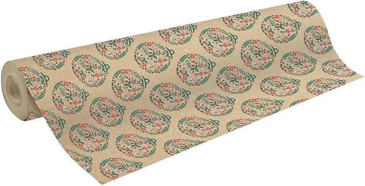 Clairefontaine 223899C - Rolle Geschenkpapier Kraft 70g, 50x0,70m, ideal für Geschenke, Weihnachtsku