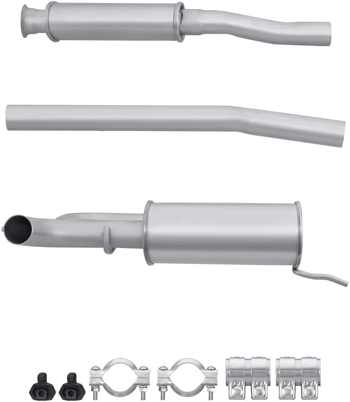 HELLA 8LC 366 025-491 Mittelschalldämpfer - Easy2Fit® Kit - mitte - dreiteilig - Set mit Anbauteilen