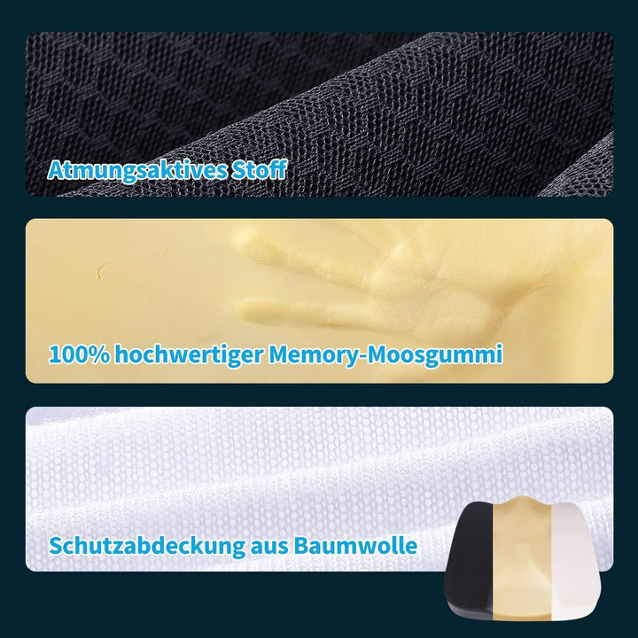 Livtribe Autositzkissen, Gedächtnis Schaum Sitzkissen Polster, bequemes und atmungsaktives Kissen fü