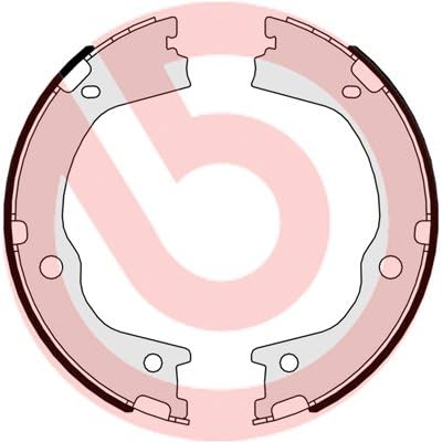 Brembo S30526 Bremsbacken für Handbremsen, Anzahl 4