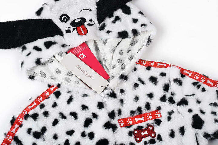 ReliBeauty Dalmatiner Kostüm Kinder Junge Mädchen Onesie Jumpsuit Multicolored 5-6 Jahre (Etikett 11