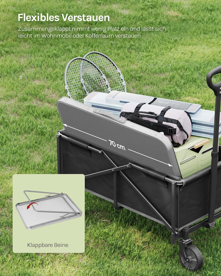 WOLTU Campingtisch Klapptisch Reisetisch mit Griff, 70x50x60cm(LxBxH) zusammenklappbar Gartentisch a