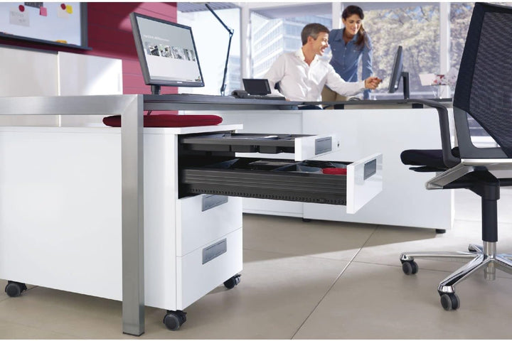 HETTICH 9078571 Systema Top 2000 Schnellmontage-Set SIL System mit Vollauszug für Schreibtisch-Rollc