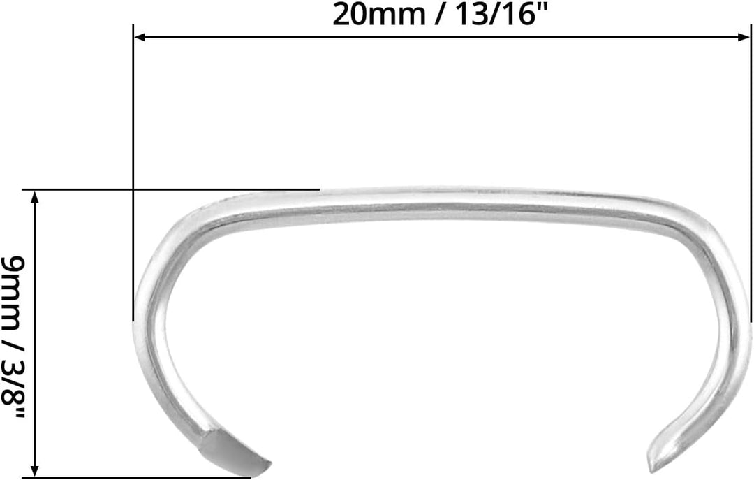 QWORK® 2500 Stück Hog Ringe für Tierzaunmatratzen, Auto kissen, Pet Käfige, 2500 Stück Hog Ringe