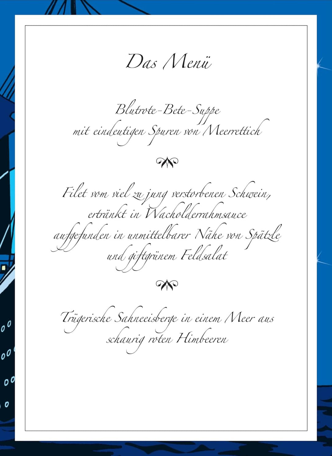 Mörderische Dinnerparty – Totentanz auf der Titanic - Krimidinner für zuhause 6 bis 8 Personen - spa