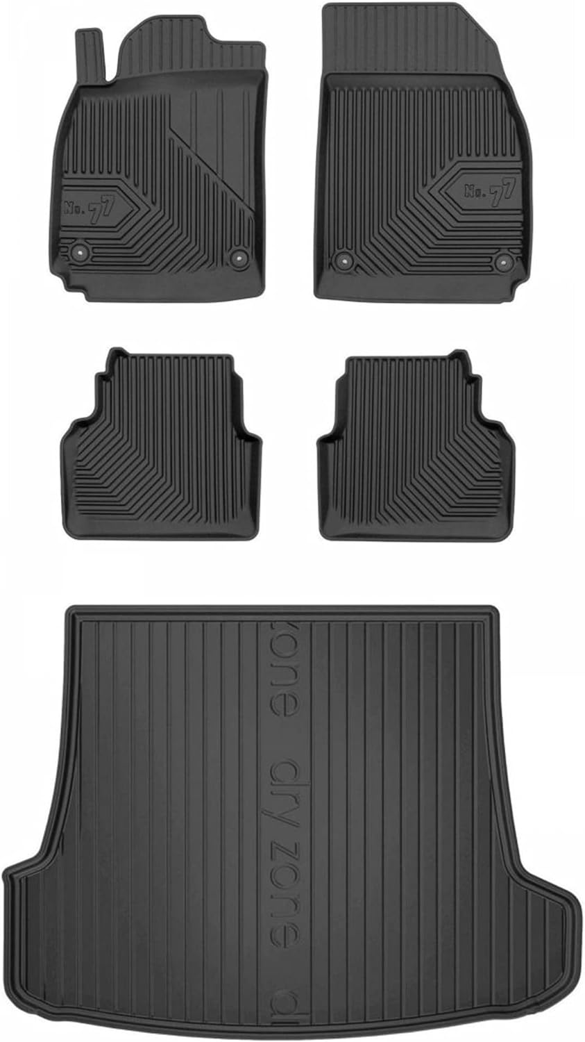 Satz Fussmatten und Gummimatte für SAAB 9-3 II YS3F 2002-2011
