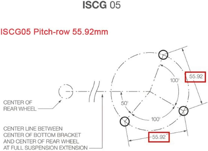 BESNIN Kettenführung ISCG-05 Mountainbike Kettenführung Bike MTB Kettenführung für 1x System Schwarz