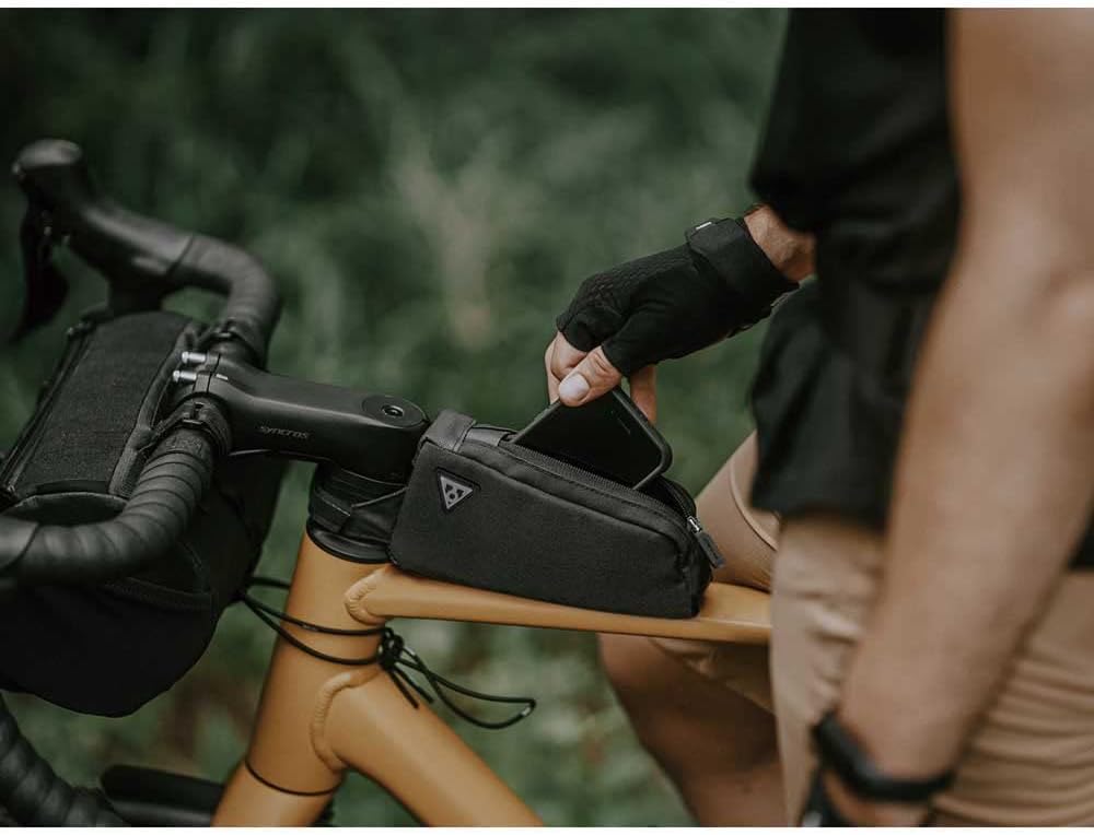 TOPEAK Unisex – Erwachsene Fastfuel Oberrohrtasche, Schwarz, 0,5L