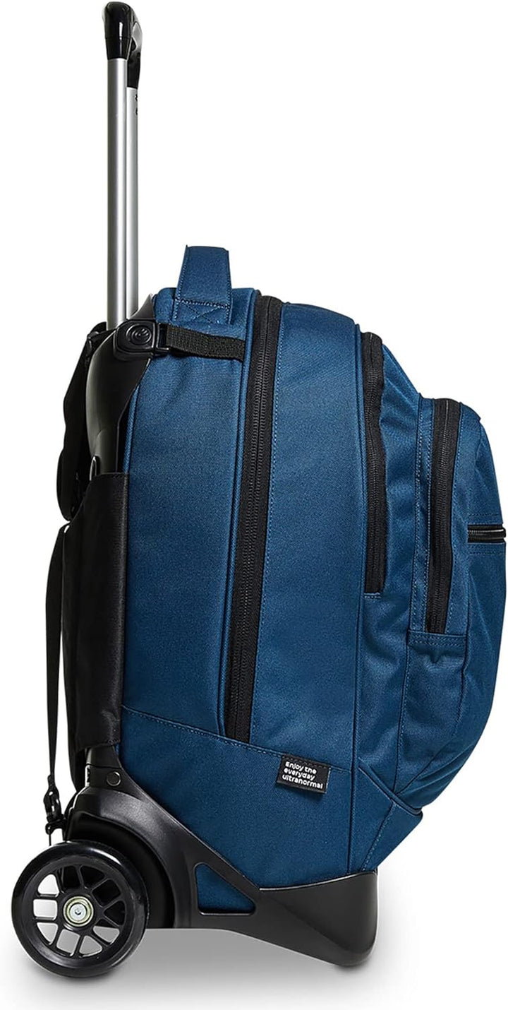 Invicta TROLLEY NEW PLUG PLAIN, Rucksack mit Trolleyfunktion, ab 1. Klasse, 3 in 1, Abnehmbarer Ruck