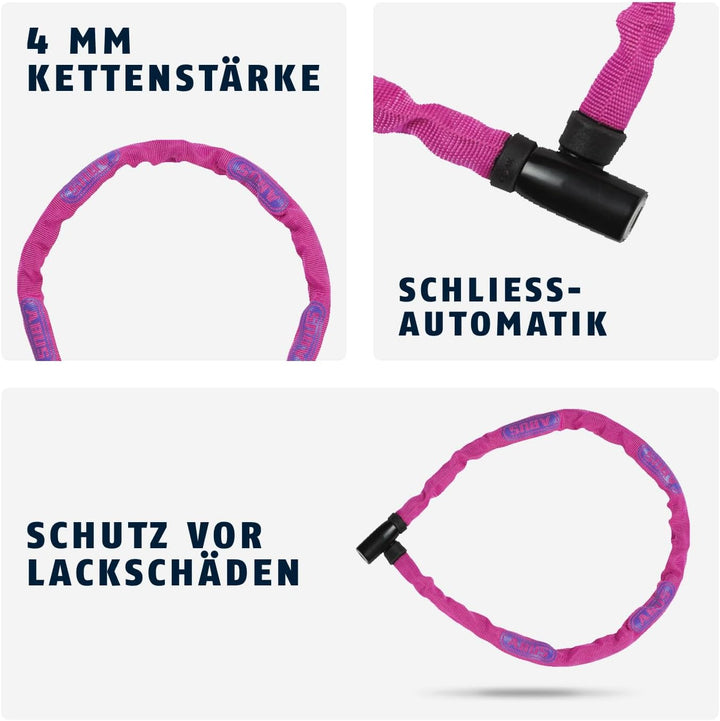 ABUS Kettenschloss Steel-O-Chain 4804K – Fahrradschloss aus Spezialstahl – ABUS-Sicherheitslevel 4 P