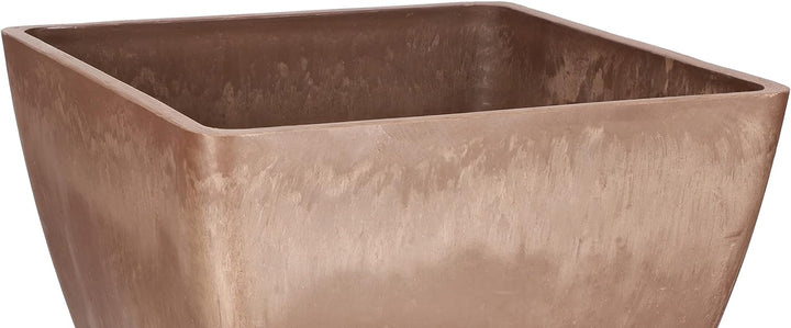 KOTARBAU® Grosser Blumentopf aus recyceltem Verbundwerkstoff für Balkon und Haus 30 x 30 x 28 cm Bra