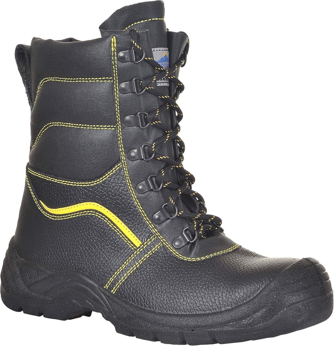 Portwest Steelite Fellgefütterter Sicherheitsstiefel S3 CI, Grösse: 40, Farbe: Schwarz, FW05BKR40 40