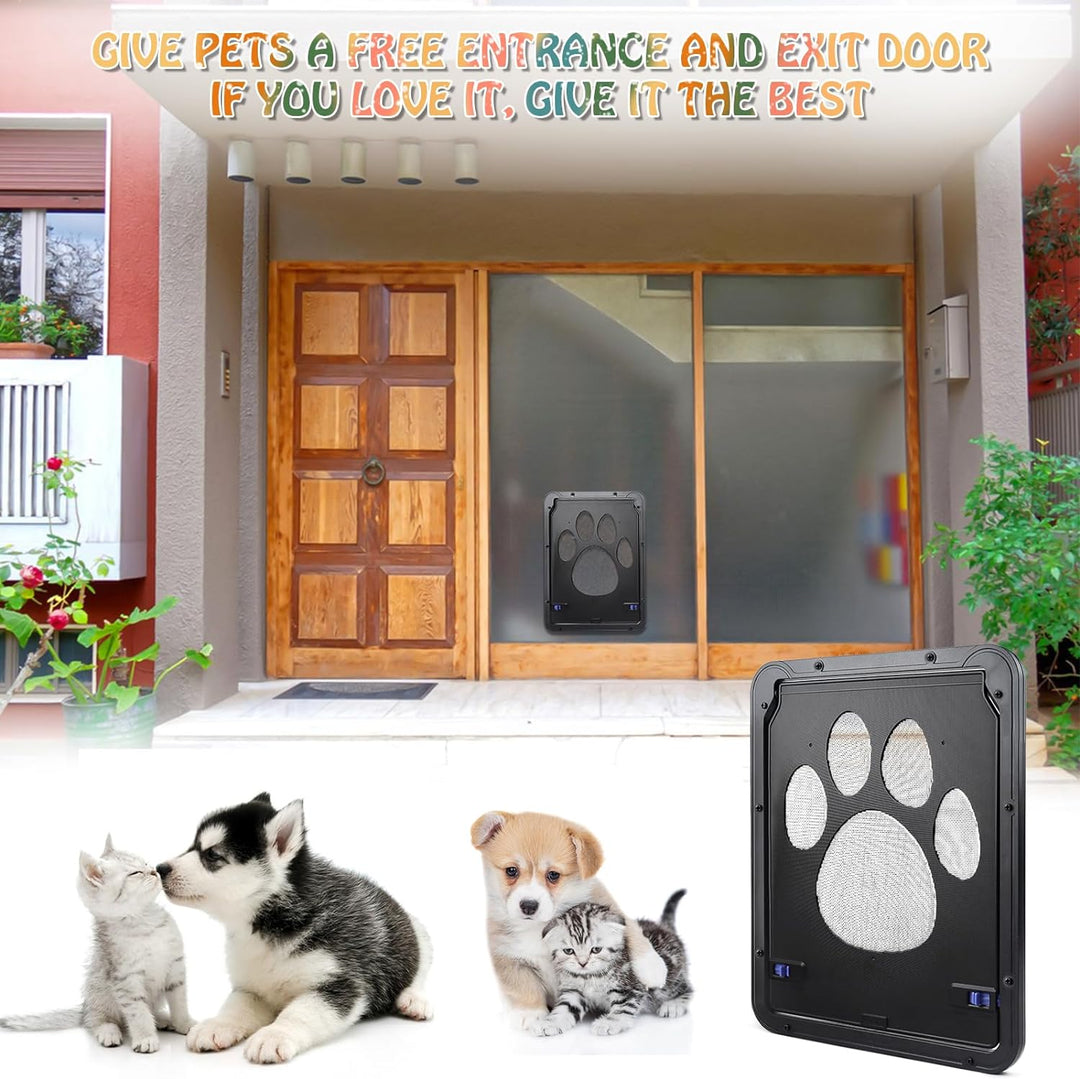 Katzenklappe Hundeklappe für Innentür Aussentür Türen Fenster Fliegengitter Hundeklappen mit Magnet