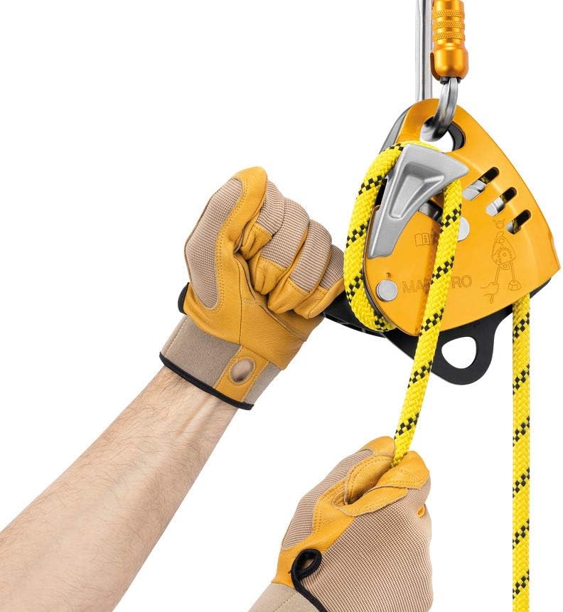 PETZL Unisex-Adult Maestro Descender S gelb, S gelb