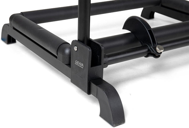 GEWA Gitarrenständer Multi-Gitarrenständer - 3 Gitarren, schwarz, auch für Roundback-Gitarren, GS-10