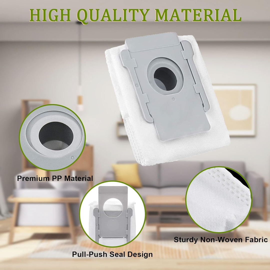 BAKTH 12 Staubsaugerbeutel Kompatiblen für iRobot Roomba i7 i7+ i8 i8+ i4 i4+ i6 i6+ j7 J7+ S9 S9+ E