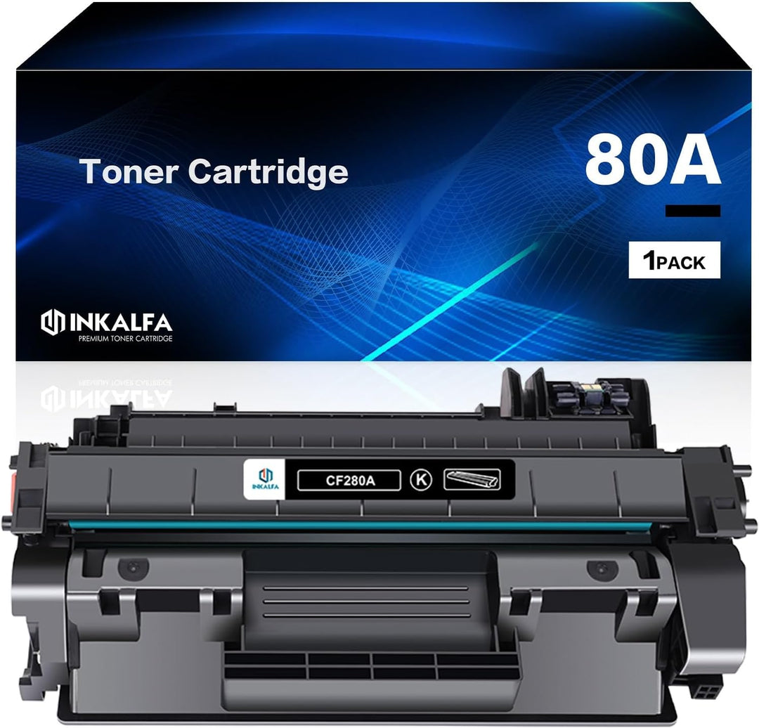 inkalfa Kompatibel für HP 80A CF280A 80X CF280X Toner Laserjet Pro 400 M401a M401dn M401n M401dw M40