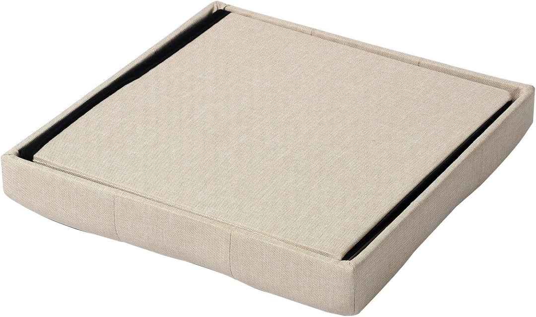 WOLTU 2er Set Sitzhocker mit Stauraum Sitzwürfel Sitzbank Faltbar Truhen Aufbewahrungsbox, Deckel Ab