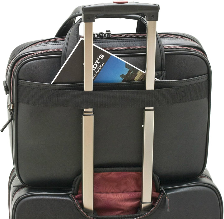 Business Schulter Arbeits Aktentasche mit Laptop-Fach 41cm lang Schwarz Bowatex