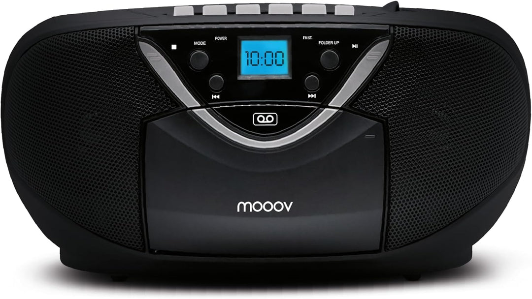 Metronic 477131 CD-/Kassettenradio schwarz, schwarz