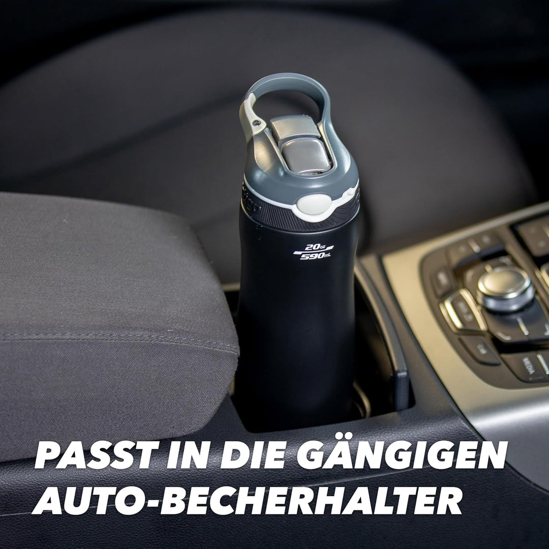 Contigo Trinkflasche Ashland Chill Scuba mit Strohhalm grosse BPA-freie Kunststoff Wasserflasche, au