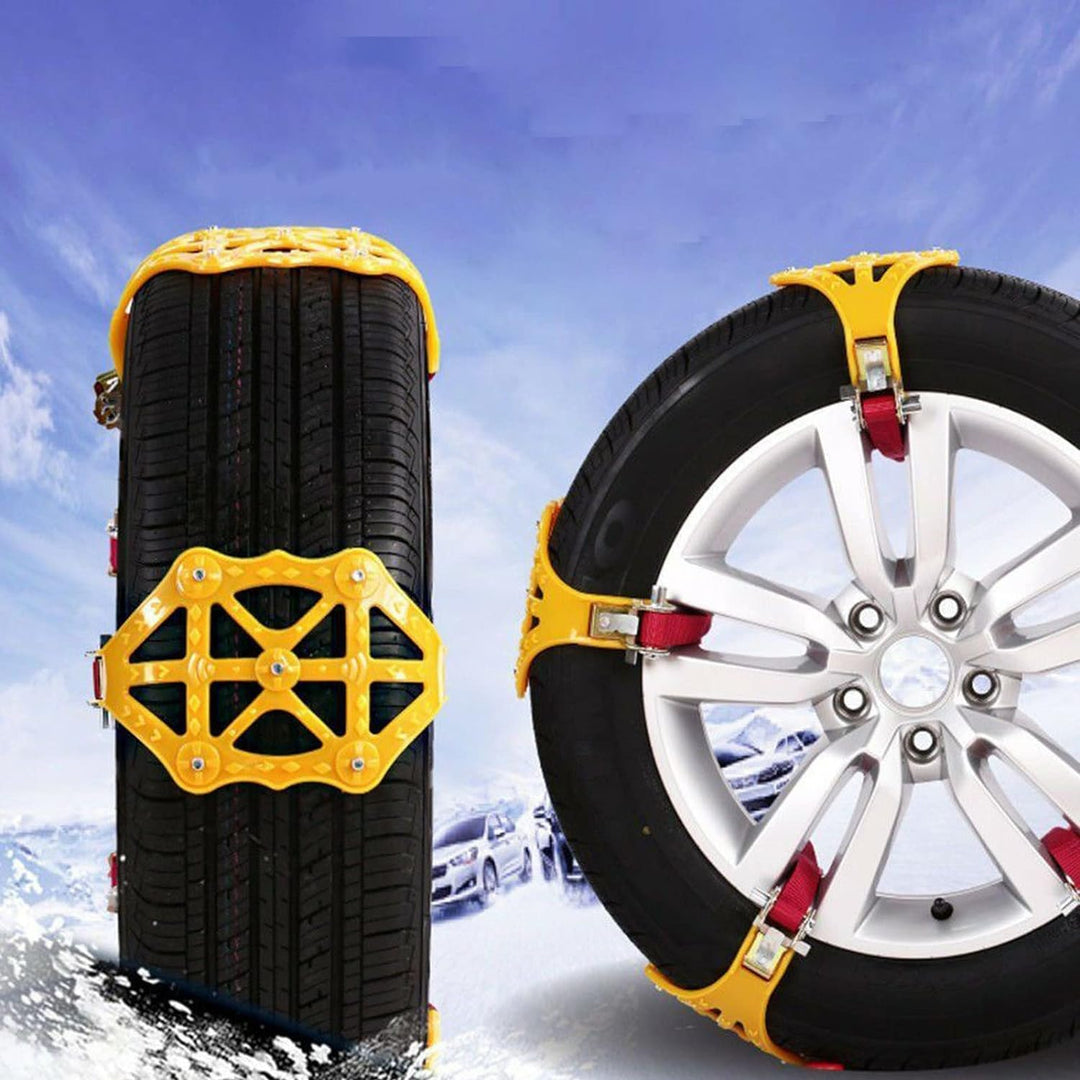 TOTMOX 6er-Pack Notfall-Reifenkabel Reifenketten für Pickups Rutschfeste Schneeketten für Kfz-SUV-Au