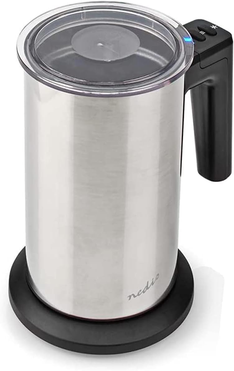 Nedis KAMF300ESS Milchaufschäumer | 0.15 l | Verdecktes Heizelement | 500 W | Kabellos | 1-Geschwind