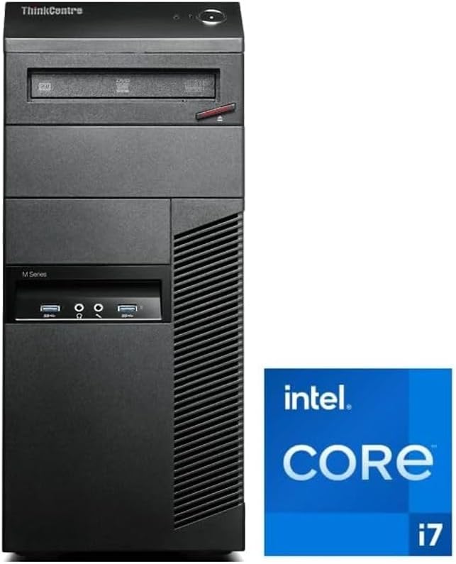 Lenovo - Schneller PC mit Intel Core i7 4770 - Desktop Computer + Silent Rechner für Büro & Home Off