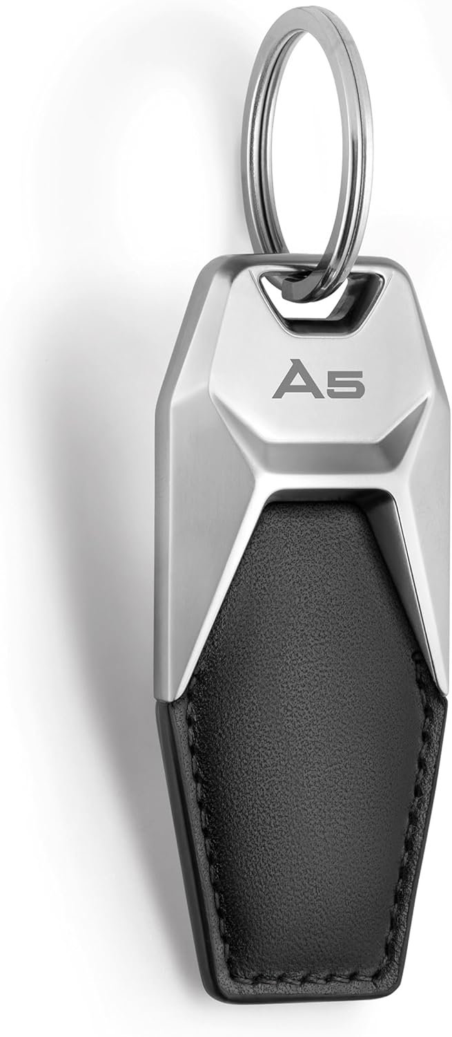 Audi collection 3181900605 Audi A5 Lederschlüsselanhänger,Schwarz/Silber,, M
