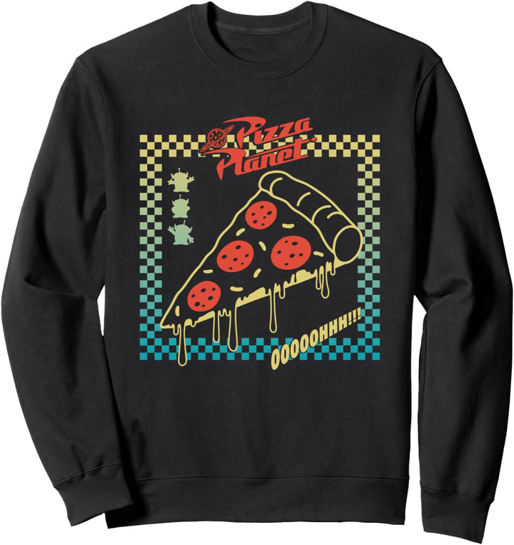 Toy Story Pizza Planet Aliens Gradient 80s Sweatshirt