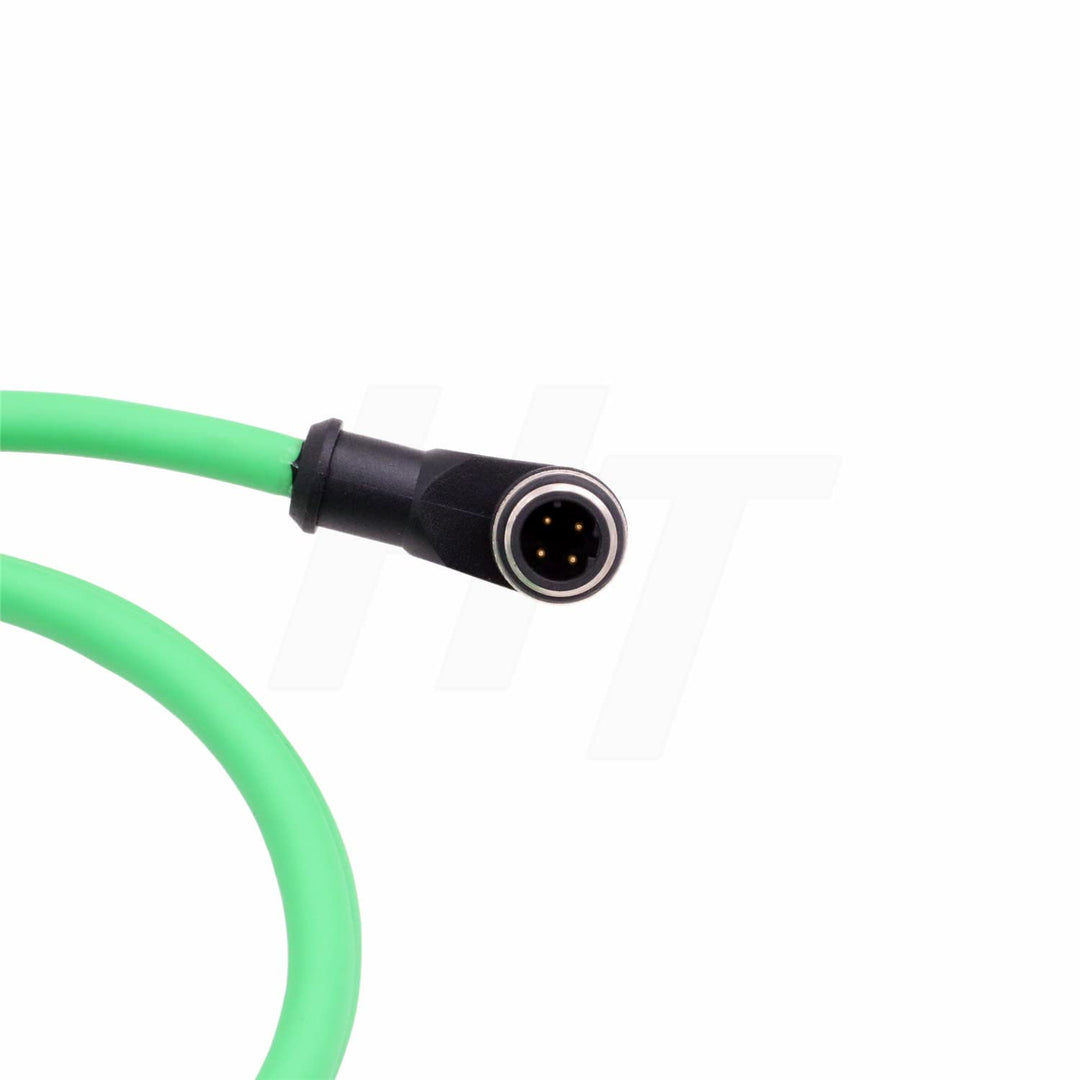 HangTon Industrial Ethernet M12 4-Pin D-Code Stecker rechtwinklig auf RJ45 Kabel, geschirmtes High-F