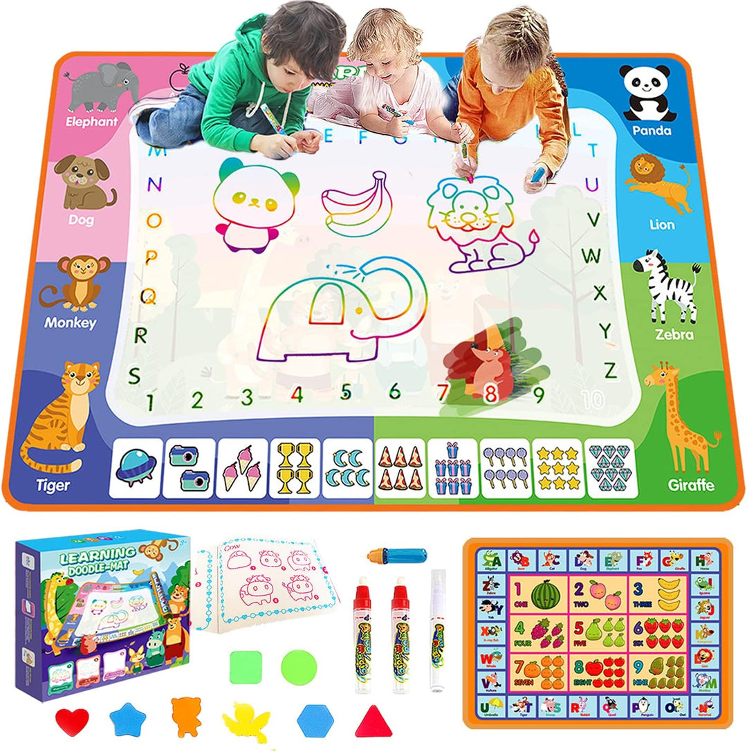 Fenxyo Aqua Wasser Doodle Matte, XL Aqua Drawing Painting Matte, Malmatte Mit Wasserstift Werkzeuge