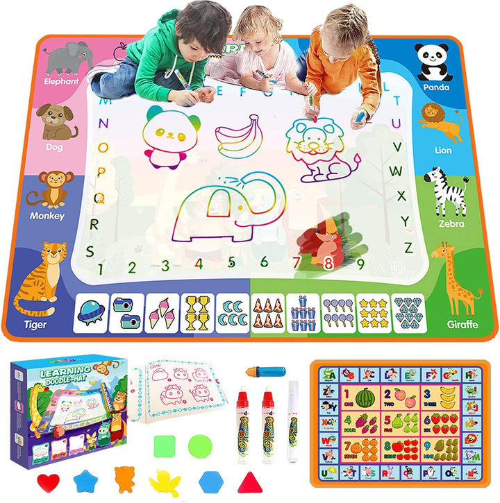 Fenxyo Aqua Wasser Doodle Matte, XL Aqua Drawing Painting Matte, Malmatte Mit Wasserstift Werkzeuge