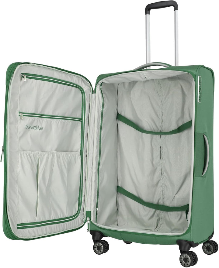 travelite MIIGO 4 W Trolley L, exp., Grün, grün, Talla única, Koffer