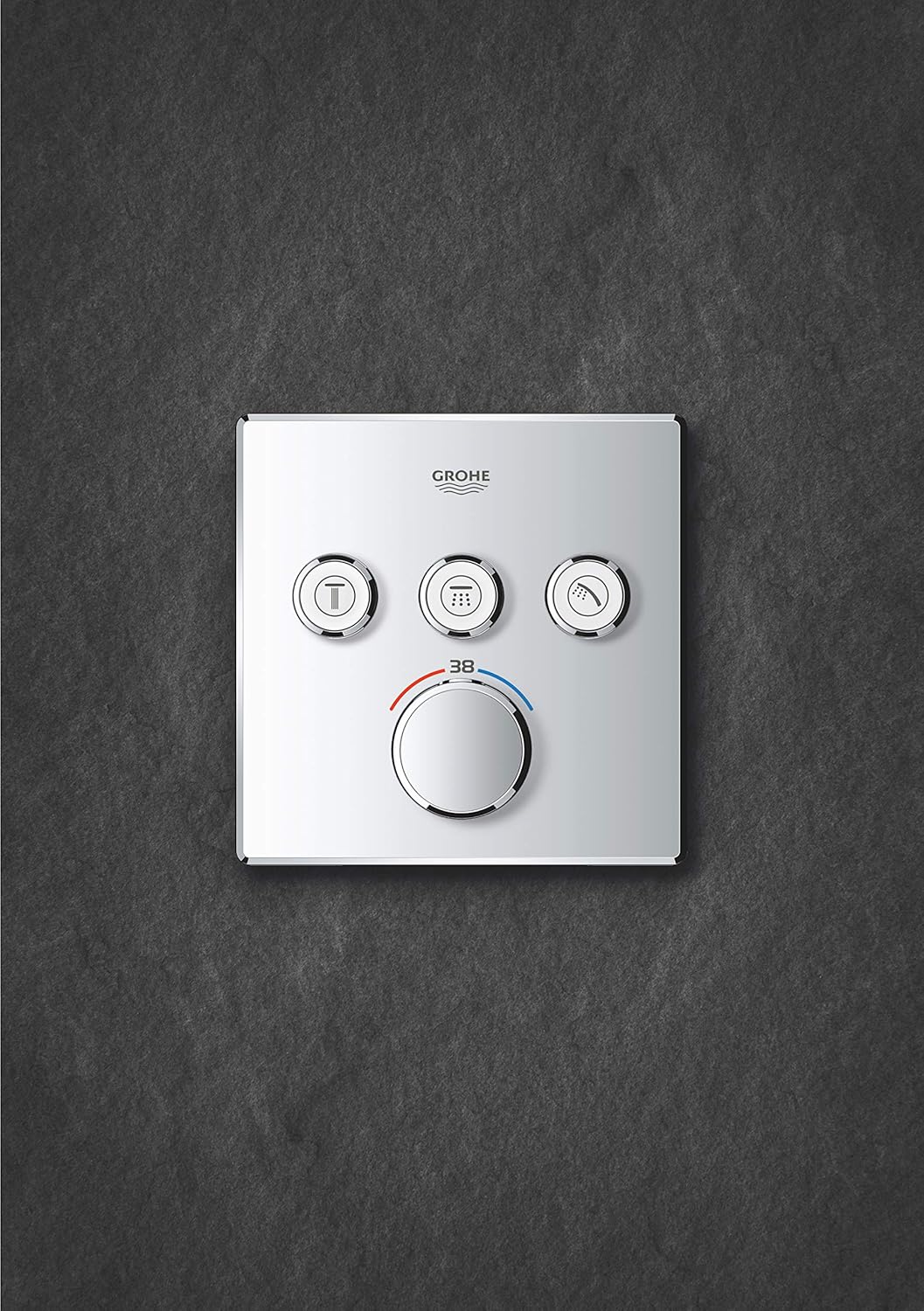 GROHE Grohtherm SmartControl - Brause- & Duschsystem -Thermostat (3 Absperrventile, ultraflaches Des