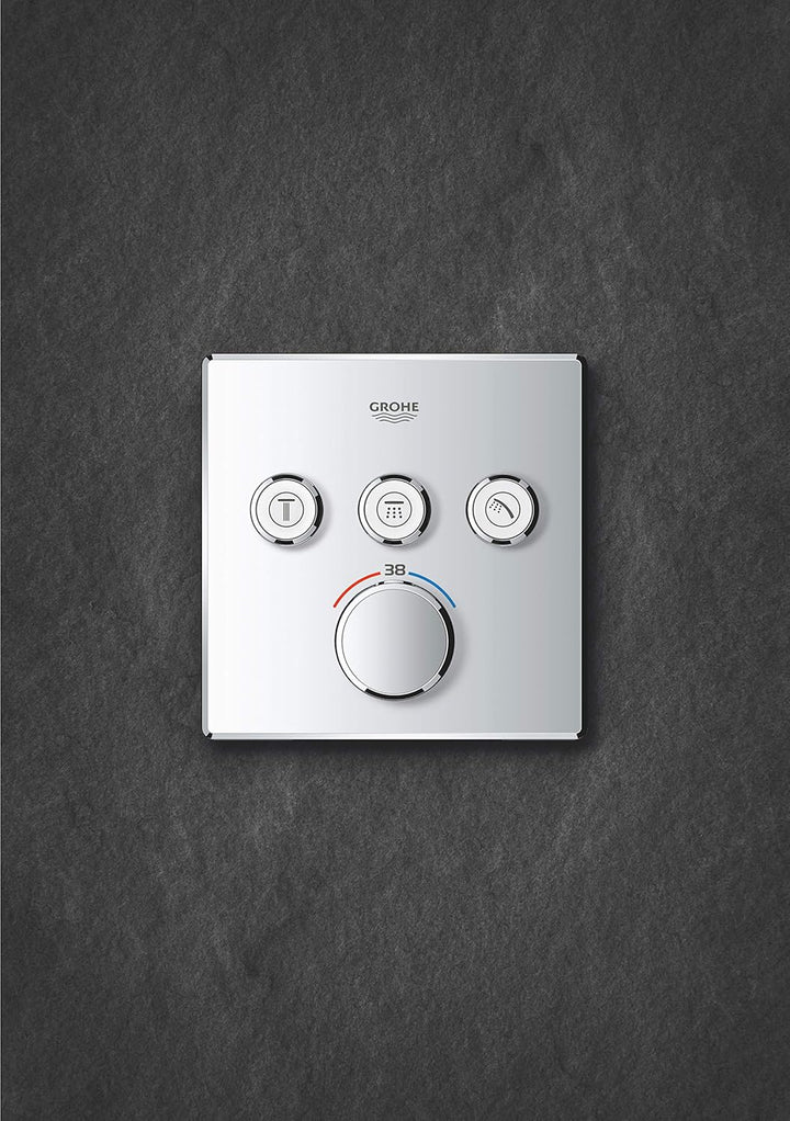 GROHE Grohtherm SmartControl - Brause- & Duschsystem -Thermostat (3 Absperrventile, ultraflaches Des