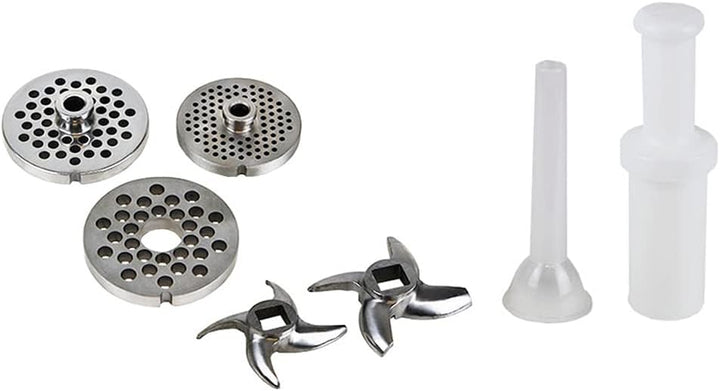 Beeketal 'FW735' Profi Edelstahl Fleischwolf mit Wurstfüller für 120 kg/Std. Durchsatz mit 735W Moto