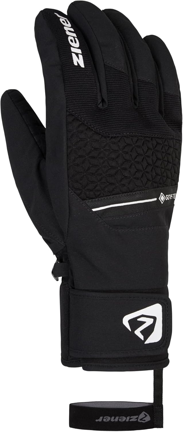 Ziener Herren Granit Ski-Handschuhe/Wintersport | wasserdicht, Gore-Tex, Alpine Wool 11 Schwarz, 11