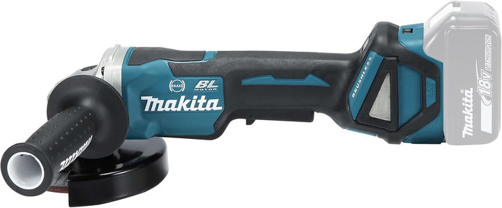 Makita DGA517Z Akku-Winkelschleifer 18 V mit Paddleschalter (ohne Akku, ohne