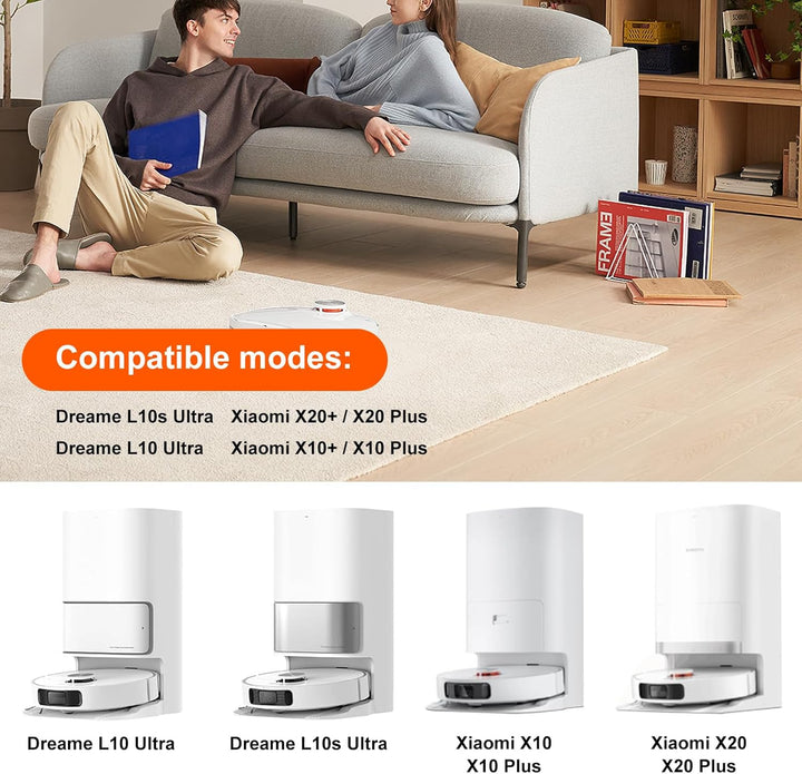 Zubehörset für Dreame L10s Ultra/L10 Ultra Saugroboter: BAKTH 18 Stück Saugroboter Ersatzteile Zubeh