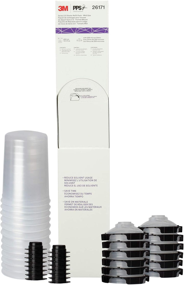 3M PPS PPS Series 2.0 26171 12-Pack Starter Kit, Midi 13.5 oz (Midi), 13.5 oz (Midi)