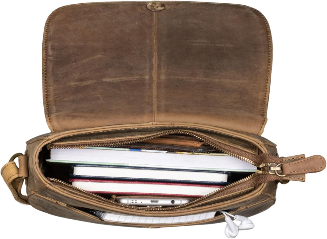 STILORD 'Savannah' Umhängetasche Damen Leder Handtasche kleine Schultertasche Crossbody Bag Ausgehta