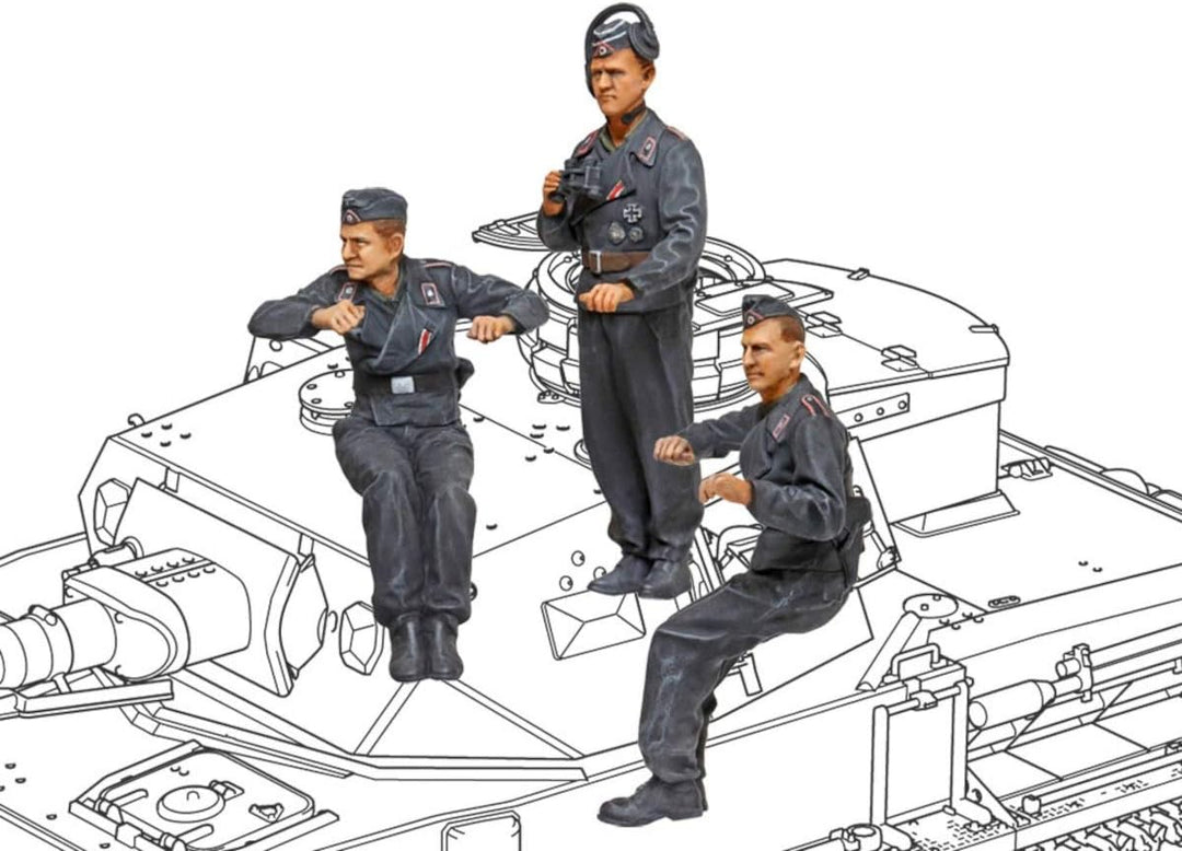 TAMIYA 35374-000 1:35 Deutscher Panzerkampfwagen IV Ausführung F L24/75mm, Modellbausatz, Plastikbau